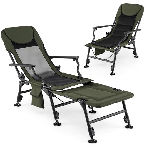 GYMAX Foldable Fishing Chair