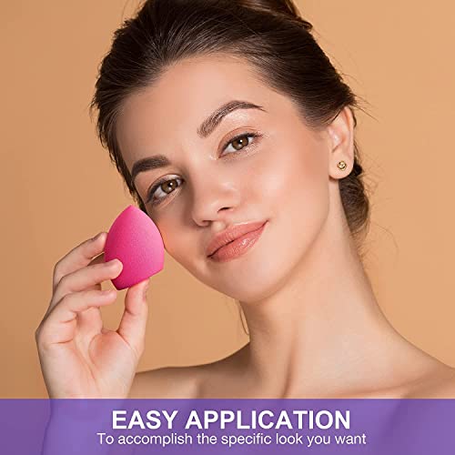 Image of MOOLYAVAAN PRODUCTS Makeup Sponge, Multi-colored Blender Blending Beauty Sponges for Foundations,Powders & Creams, Vegan, Cruelty Free and Non-Latex {Color May Vary} (PACK OF 5)