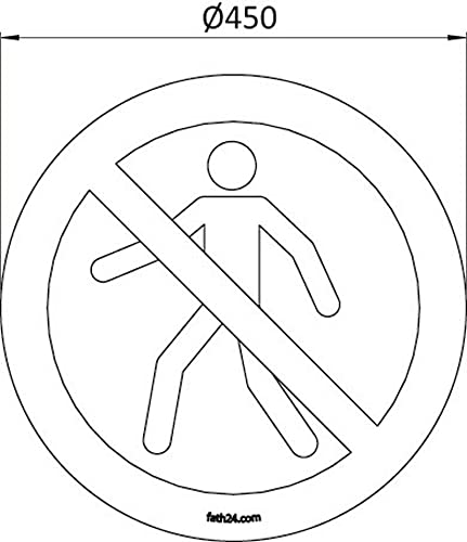Cartel de suelo prohibido para peatones | VPA 1 pieza