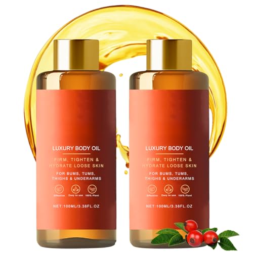 2 Stück Glow Remedy Oil Original Lifting Körperöl Straffend Magic Luxury Body Oil Glow Straff Magic Körperöl für Frauen Hebt Schlaffe Haut Hydratisieren&Glätten Massageöl für alle Haut 2×100ml