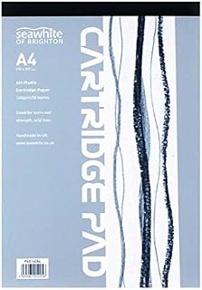 A4 Cartridge Pad 140gsm 50 Sheets Acid Free Paper All Media Art 210mm x 297mm (1 Pad)