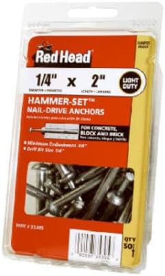 ITW Brands 35305 50PK 1/4x2 Hammer Anchor