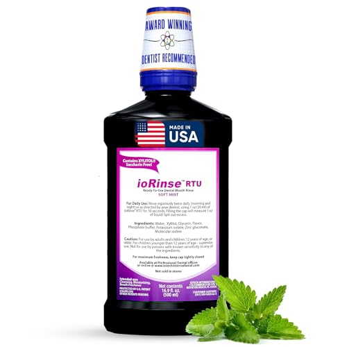 Recommended by 1 000s of Dental Professionals Because it Simply Works Better. Professional Strength ioRinse RTU. Powerful Long-Lasting Breath freshening that You Can Trust. Soft Mint 16.9 oz