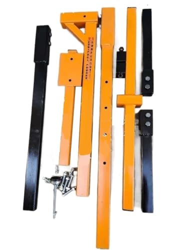 icVantA Ac Lifting Tool for Installation Air Conditioner External Unit, Bracket + Manual Winch Set, Side Swing Folding Lifting Crane (Color : Folding side only stand) (5hp enhanced only bracket)