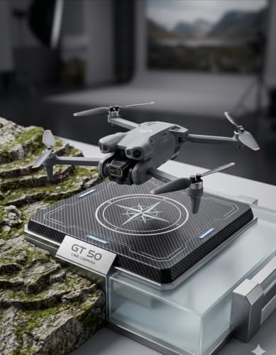Image of 4k rEmOtE CoNtRoL DuAl cAmErA DrOnE 1080P Wi-fI SeLfIe gEsTuRe rC DrOnE WiTh oBsTaClE AvOiDaNcE BrUsHlEsS MoToR OnE KeY TaKe-oFf & lAnDiNg 4.5 iNcH LcD DiSpLaY (GT50) 63% off