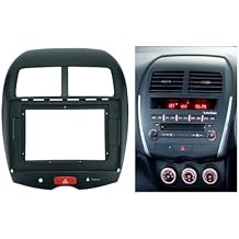 Fits for Mitsubishi ASX Peugeot 4008 Cirroen C4 Mitsubishi RVR Outlander Sport Car Radio Stereo Fascia Frame Double DIN 10.1 inch Dash Installation Mounting Kit