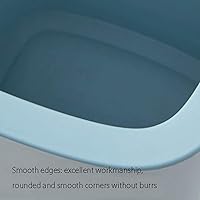 Vista 2 de Botes de basura con anillo de presión, contenedor de basura de plástico para baños, cocinas, oficina en casa (color : verde)