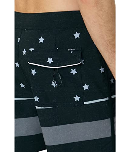 O'NEILL CLOTHING Men's Hyperfreak 19' Boardshorts, Black, Size 313