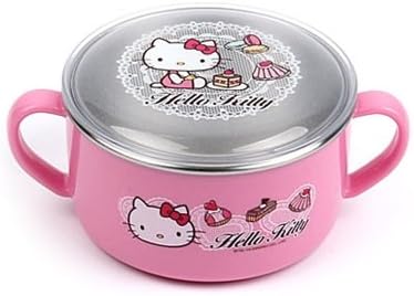 Lock & Lock Hello Kitty Baby Lace children Stainless steel bowl with Handle and Lid LKT481