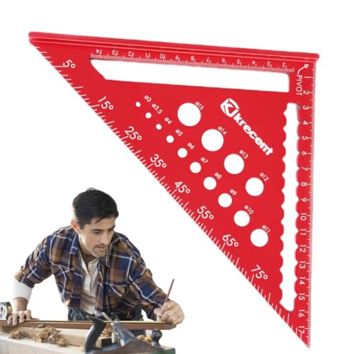 Regla triangular de carpintería para proyectos de bricolaje en casa