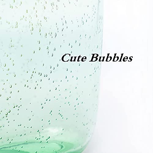 Haetingcare Hand Blown Glass Vase with Unique Design, Clear Glass Vase with Handles in Purse Shape for Decor, Good for Floral Arrangement, Centerpiece & Home Decor_Short - Image 6