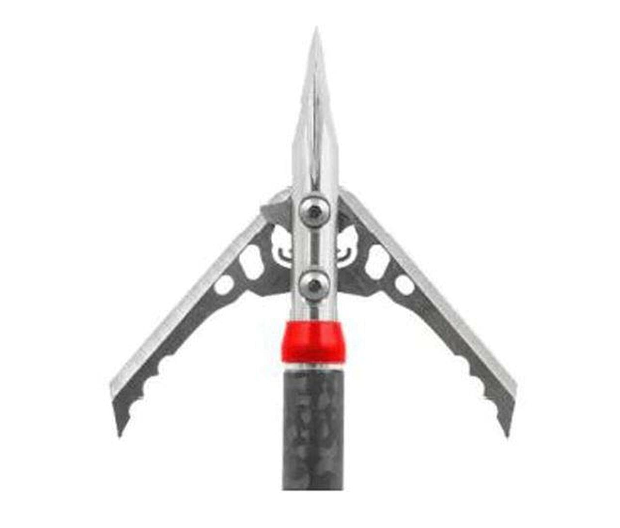 RAGERage 2-Blade Hybrid Hypodermic Tip Crossbow NC Archery Arrow Broadheads, 100 Grain, 2” Cut, Machined Stainless Steel Ferrule, .035” Blades, 3-Pack