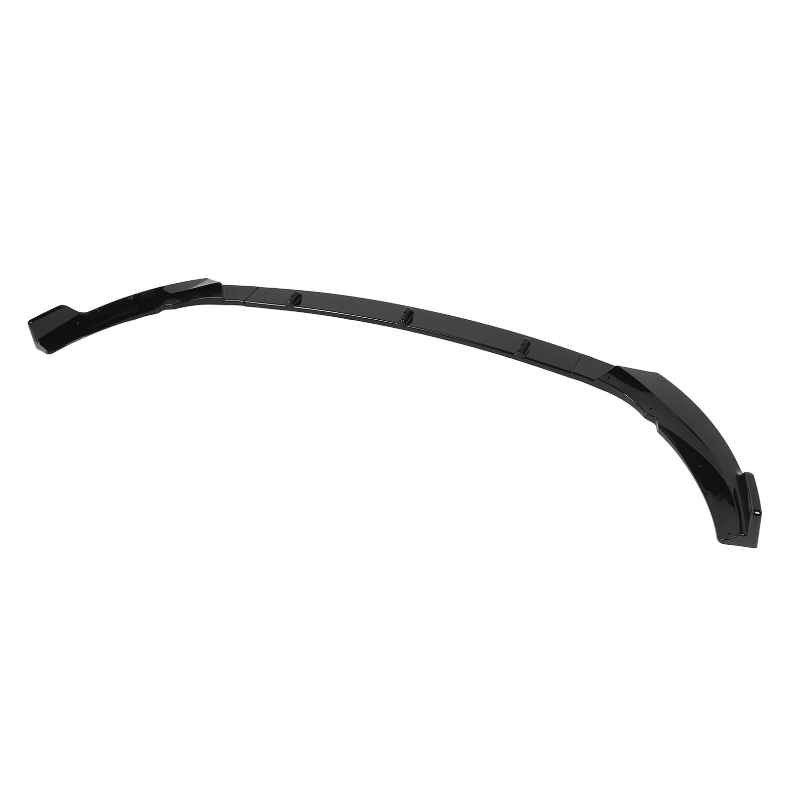 Fabater Frontstoßstangen-Lippenspoiler, Aerodynamischer Stoßstangenschutz, Lippen-Kinn-Spoiler-Body-Kit, Ersatz für 2019–2021 C-Klasse W 205 C 205 S 205 AMG-Line (glänzend schwarz)
