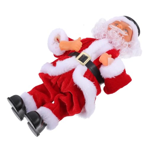 WEKADRIN Muñeco de Papá Noel Eléctrico Musical Decoración Navideña para Fiestas Juguete Infantil sin Pilas Adorno Creativo de 1 Pieza para Ambiente Festivo