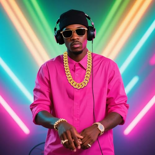 Big Chain Necklace Detachable Fake Plastic Chunky Hip Hop Turnover Chain Necklace 80s 90s Costume Accessory for Men Women Halloween Parties Festivals, 39.37 inches2