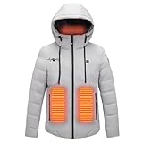 batterie veste chauffante veste chauffante pour dames gilet chauffant moto hiver hommes femmes épais usb extérieur chauffage à capuche coupe-vent électrique veste chauffante vêtements chauds thermiques (pas de batterie）veste chauffante électrique avec batterie de 10000 mah pour homme et femme - veste chaude pour les activités de plein air, la randonnée, la chasse, la moto, le camping