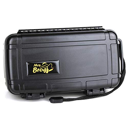 Mrs. Brog Waterproof Travel Cigar Humidor Case - Black - Holds up to 15 Cigars - Thumbnail 3