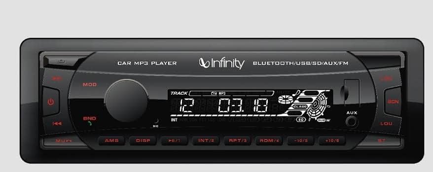 Infinity Alpha 100 Car Audio Player with Bluetooth, USB & Aux