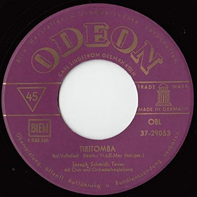 Heut' ist der sch&ouml;nste Tag in meinem Leben/Tiritomba / Vinyl single