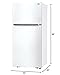 LG LTCS20020W 20.2 Cu. Ft. Top-Freezer Refrigerator - White