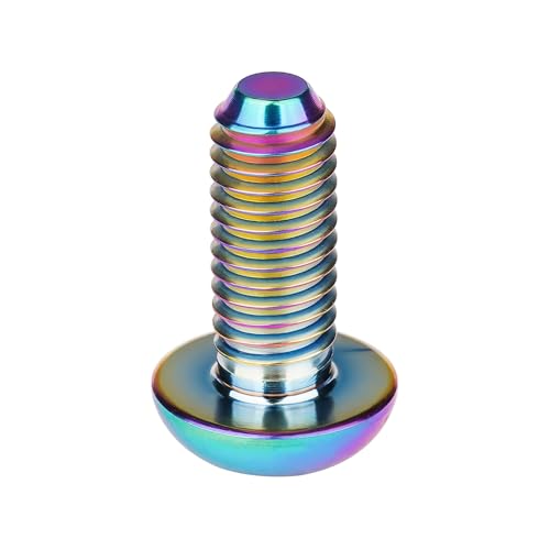Image of Titanium Bolt M4x6 8 10 12 15 20mm Hex Head Screws for Bicycle Pack of 4 (Rainbow, M4x10mm)
