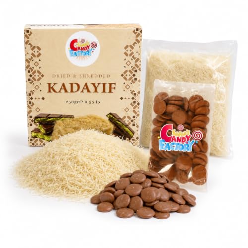 Premium 250 gr Dried &amp; Shredded Kadayif (Kataifi) Fillo Dough (8.8 Oz)