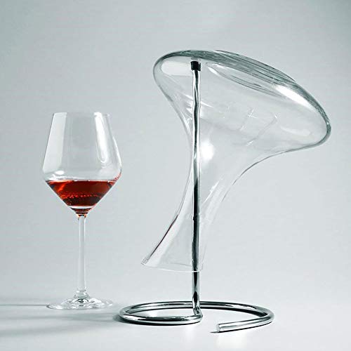 Wine Decanter Drying Stand, Stainless Steel Decanter Holder With Rubber Coated Top To Surface Prevent Scratches Shape Stainless Steel Base Stable Without Shaking