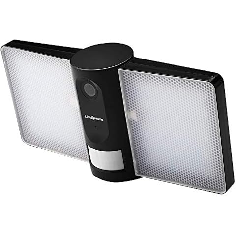 Link2Home Outdoor Floodlight with Camera, Alarm, and PIR - FloodlightCam Motion Sensor Home Security in the Garden, Garage, Car Park Cover