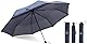 【Amazon.co.jp限定】 小川(Ogawa) 大きいサイズ 折りたたみ傘 メンズ ネイビー 丈夫 超撥水 まとめやすい しまいやすい 75cm 8本骨 日本ブランド 彗(SUI) 53366