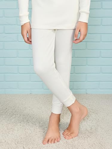 ONN Solid Premium Thermal Trouser OT076_Kids_TRO_WH_55_1PC White - Image 2 thumbnail