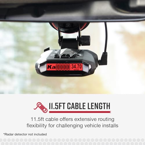 Image of Cobra Radar Detector Direct Hardwire Kit to Barrel Connector Power Cord for Easy Custom Installation, Compatible with Cobra RAD350 380 450 480i and 700i