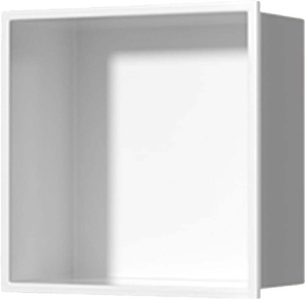 LRTYZBD No Tile Shower Niche Modern in Wall-Inserted 304 Stainless Steel Niche Insert Storage Shower Shelf Bathroom Wall