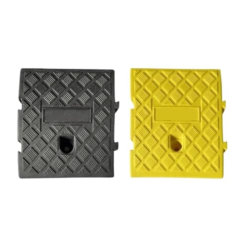 Rampa portátil para bordillo de auto ligera amarilla miniatura 2
