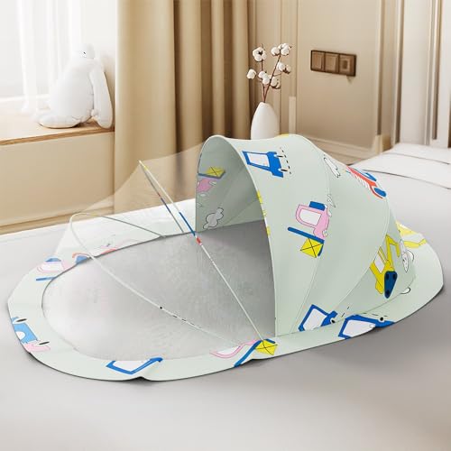 Image of StarAndDaisy Baby Mosquito net for Baby 0-12 Months for Infants, Toddlers, Safe Baby, Breathable mesh-Mosquito Net for Baby's Peaceful Sleep, Baby Sleeping pod - Car Print