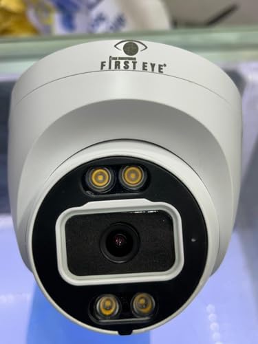 Image of First Eye 5MP IP Security Camera FE-247, 3.6MM Fixed Lens, Colour Day and Night Vision, Outdoor Surveillance, Wall Mount, White