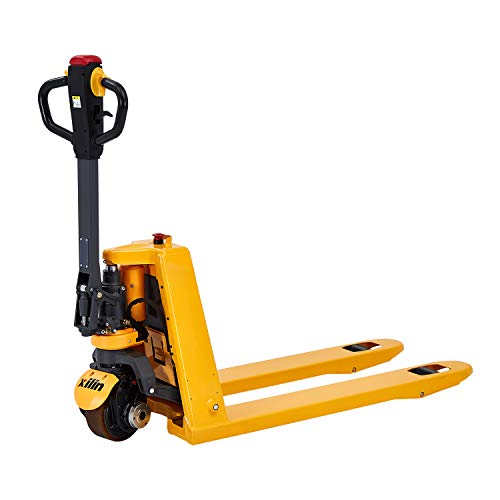 Xilin Electric Powered Pallet Jack 3300lbs Capacity Lithium Battery Mini Type Walkie Pallet Truck 48\"x27\" Fork Size