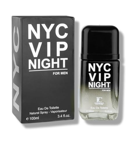 NYC VIP NIGHT FOR MEN EAU DE TOILETTE 3.4 FL. Oz. Aromatic Fougere fragrance for men.