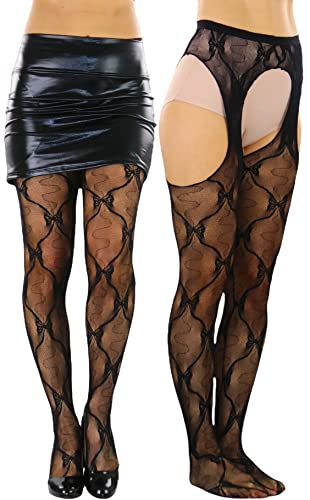 Image of ToBeInStyle Women's Suspender Pantyhose
