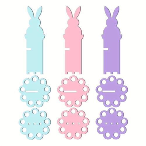 Easter Money Holder - 3 pièces en bois Funny Holiday Decor | Easter Money Organizer for Cash | Bunny Cash Holder for Bookshelf Desk Apartment Dorm Spring...