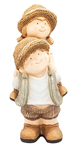 Preisvergleich Produktbild Wichtelstube-Kollektion XXL Gartenfiguren Dekofigur Katherina und Martin ca. 52cm groß Gartendeko Vintage Figuren für außen Gartenfigur für draußen Wetterfest