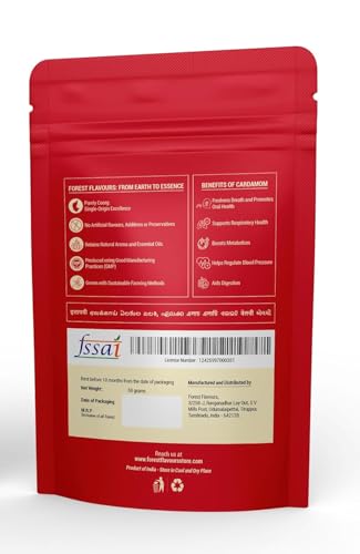 Image of Forest Flavours Premium Green Cardamom 100g | 8mm Bold Whole Pods (Choti Hari Elaichi) | Aromatic Indian Spice for Tea, Biryani & Sweets | Fresh & Natural Export Quality