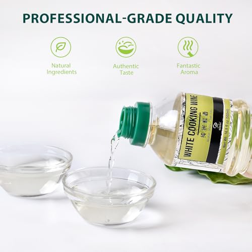 Soeos Mijiu, Rice Wine, White Cooking Wine, Rice Cooking Wine, 16.9 fl oz. (500 ml)