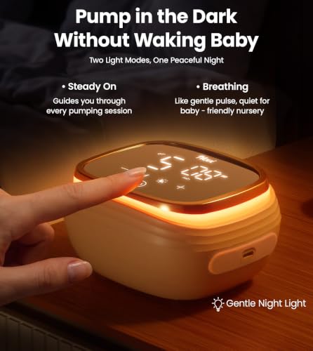 Image of NCVI 8782 Pro Electric Breast Pump 4400mAh Battery with Night Light for Mom