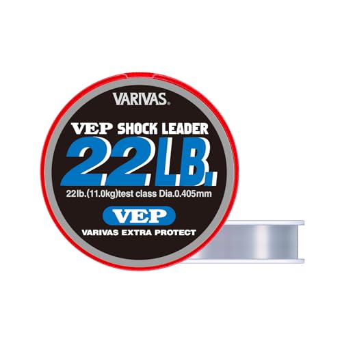 Varivas shock leader de nylon 50m 22 lb miniatura 2