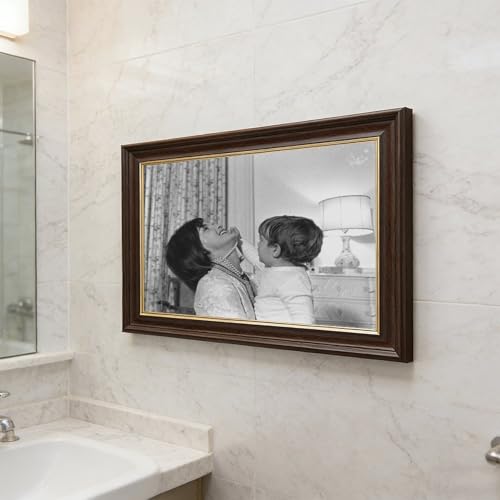 Toile decorative Jacqueline Kennedy et son fils art mural nostalgie - 5
