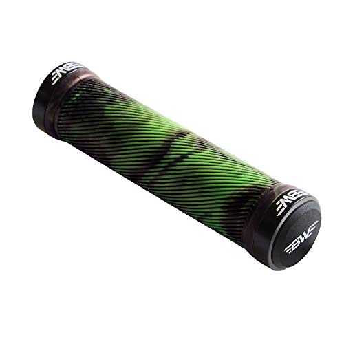 Bw Chainline Grips – Dual Lock-On Mtb Bike Handlebar Grips - Green/Black #TOP6