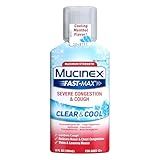 Mucinex Fast-Max Clear & Cool, Severe Congestion & Cough Liquid, 6oz