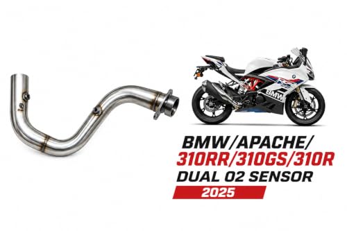 Image of TURBO RACING Performance Stainless Steel Bend Pipe for BMW G 310 RR /GS /R 2025