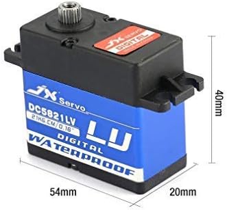 JX Servo DC5821LV Full Waterproof IP67 22kg 0.16sec Metal Gear For 1/8 1/10 Scaler Buggy Crawler TRAXXAS RC4WD TRX- SCX104 D90 RC Car