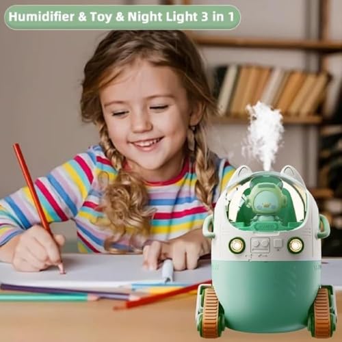 Image of Humidifier for Sleep Essential Oil Diffuser with Flame Effect Night Light Ultrasonic Cool Mist Air Quiet (Doll Humidifier)